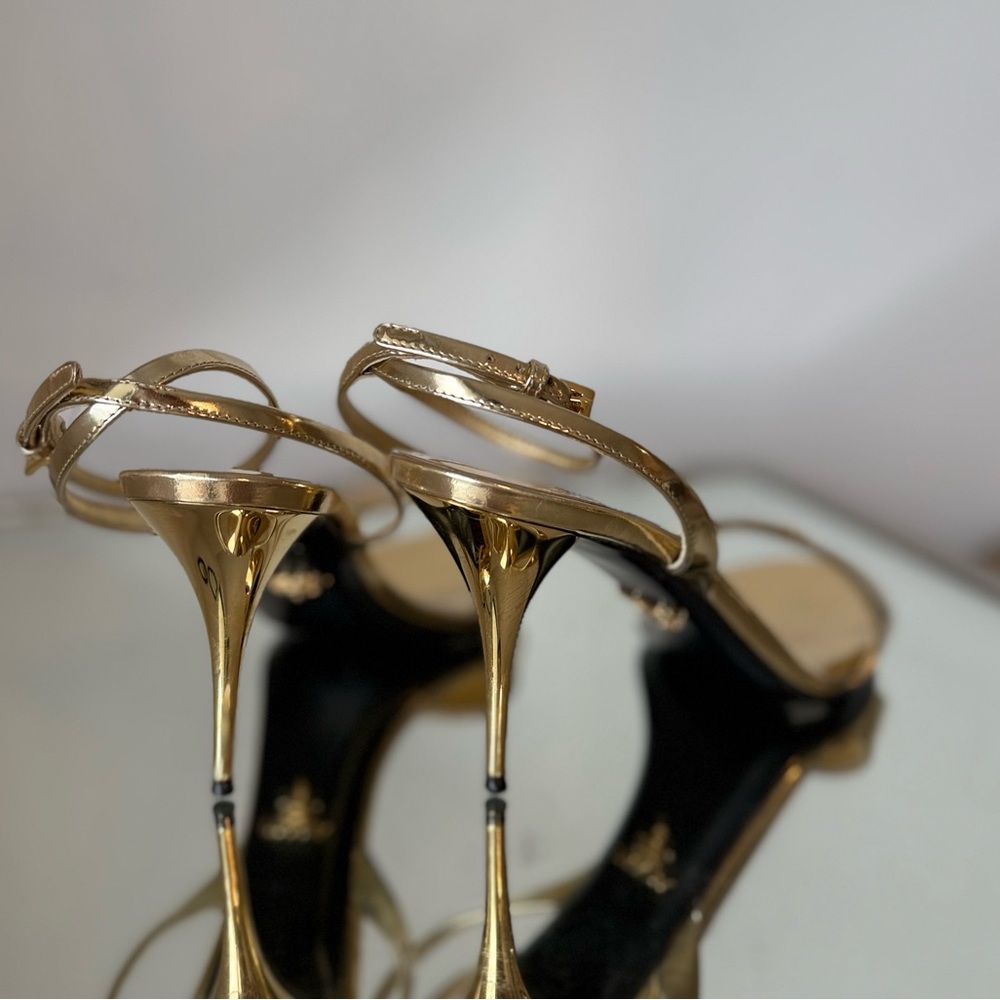 EUC Prada 100mm brushed-finish sandals $1,290 39.5 - Picture 7 of 14